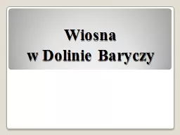 Wiosna  w Dolinie Baryczy