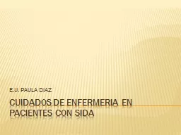 CUIDADOS DE ENFERMERIA EN PACIENTES CON SIDA