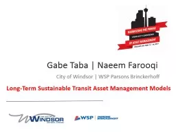Long-Term Sustainable Transit Asset Management Models