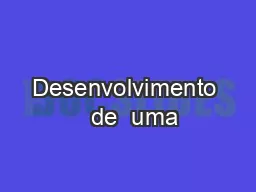 PPT-Desenvolvimento de uma