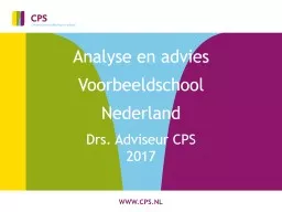 PPT-Analyse en advies Voorbeeldschool