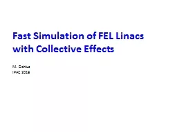 PPT-Fast Simulation of FEL Linacs