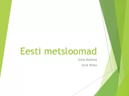 Eesti  m etsloomad Stina