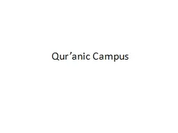 Qur’anic  Campus Mengapa