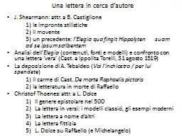 PPT-Una lettera in cerca d’autore