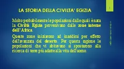 LA STORIA DELLA CIVILTA’ EGIZIA