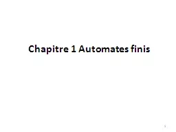 Chapitre 1 Automates finis