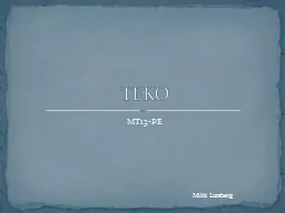 PPT-MT13-PE TEKO Mikk Lutsberg