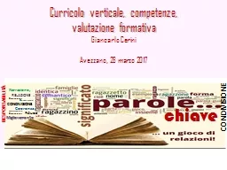 Curricolo verticale, competenze,