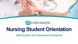 Nursing Student Orientation