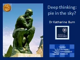 Deep thinking:  pie in the sky?