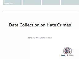 osce.org/odihr Data Collection on Hate Crimes