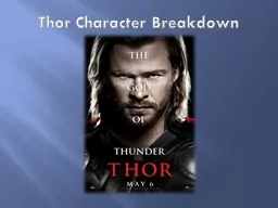 Thor Character Breakdown