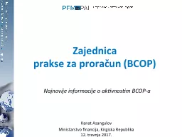 Zajednica  prakse za proračun (BCOP)