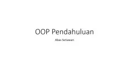 PPT-Pemrograman Berorientasi