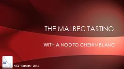 PPT-THE MALBEC TASTING with a nod to