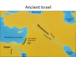Ancient Israel Early Israelites