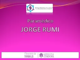 Paramédico   JORGE  RUMI