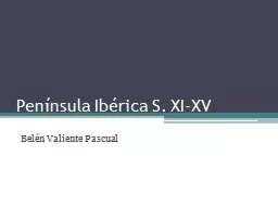 PPT-Península Ibérica S. XI-XV