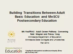 PPT-Building Transitions Between Adult Basic Education and