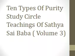 Ten Types Of Purity  Study Circle