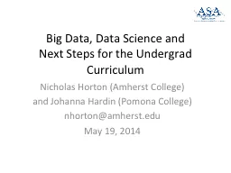 Big Data, Data Science  and