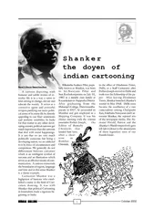 October  Shanker the doyen of indian cartooning Maveli
