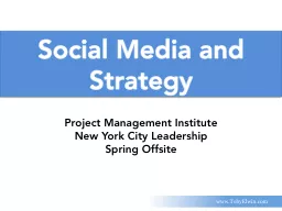 Social  Media   and Strategy