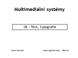 Multimediální systémy