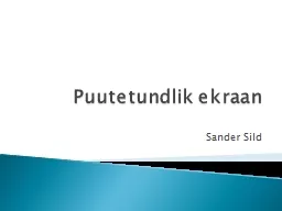 Puutetundlik ekraan