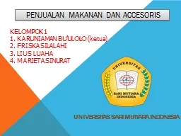 PENJUALAN MAKANAN DAN ACCESORIS