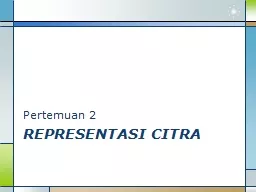 Representasi citra Pertemuan 2