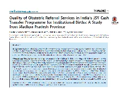 EmOC –Indian context  EmOC provision a policy priority