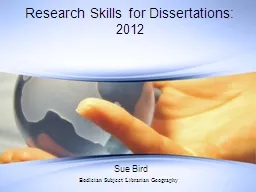 PPT-Research Skills for Dissertations: