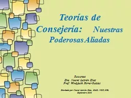 Teorías de Consejería: