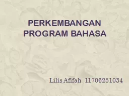 PPT-Perkembangan Program Bahasa