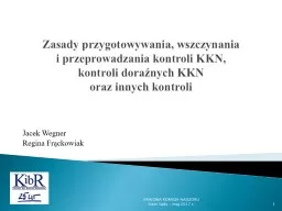 Zasady przygotowywania, wszczynania