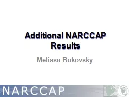 Additional NARCCAP Results
