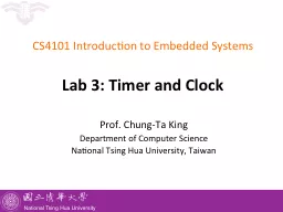 PPT-CS4101 Introduction to Embedded Systems