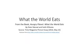 What the World Eats From the Book,