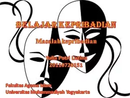 PPT-Belajar Kepribadian Masalah