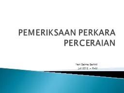 PPT-PEMERIKSAAN PERKARA PERCERAIAN