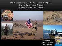 Building Foundations for DoD Partnerships in Region 2: