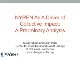 NYREN As A Driver  of Collective