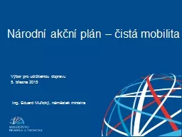 Národní akční plán – čistá mobilita