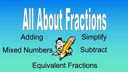 All About Fractions Adding