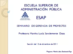 ESCUELA SUPERIOR DE ADMINISTRACIÓN PÚBLICA