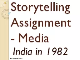 Storytelling Assignment - Media