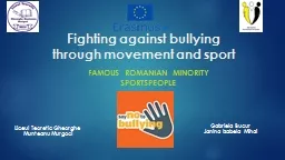 PPT-Fighting against bullying through movement and sport