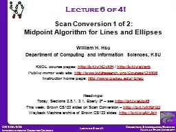 William H. Hsu Department of Computing and Information Sciences,